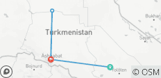  5 Tage in Turkmenistan (ab Bukhara) - 4 Destinationen 