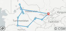  14-daagse combinatiereis naar Oezbekistan en Turkmenistan - 12 bestemmingen 