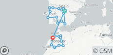  20 Daagse Magische Spanje, Portugal &amp; Marokko Premium Rondreis voor kleine groepen - 26 bestemmingen 