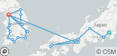  17 Dagen Authentiek Japan &amp; Zuid-Korea - 2027 - 29 bestemmingen 
