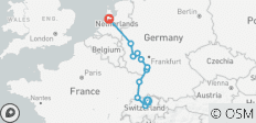  4 Tage Schweiz &amp; Klassische Rheinkreuzfahrt (Zürich - Amsterdam) (13 Destinationen) - 13 Destinationen 