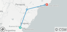 Kombi-Reise: Buenos Aires, Rio &amp; Naturwunder Iguazú (inkl Flug) - 8 Destinationen 