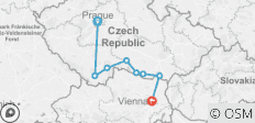  Cycle Prague to Vienna - 8 destinations 