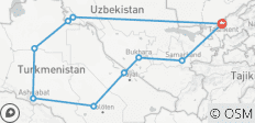  Explorateur de l\'Ouzbékistan et du Turkménistan - 10 destinations 