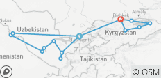  Trésors intemporels de l\'Ouzbékistan et du Kirghizstan - 16 destinations 