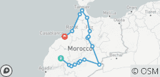  12 TAGE DURCH MAROKKO:SAHARA-WÜSTE;BLAUE STADT;KAISERLICHE STÄDTE - 17 Destinationen 