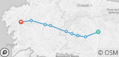  Spaanse Camino per fiets: Leon naar Santiago - 8 bestemmingen 