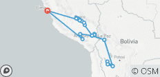  Erkundung der Anden - Kulturelle Erfahrung in Peru und Bolivien 20 Tage - 31 Destinationen 