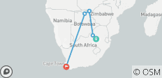  【Afrique du Sud, Zambie, Zimbabwe, Botswana】 Circuit de 11 jours avec le parc national de Pilanesberg et les chutes Victoria, le parc national de Chobe - 9 destinations 