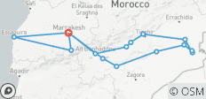  Au départ de Marrakech : 10 jours de circuit privé dans le Grand Désert, l\'Atlas et la Côte - 16 destinations 
