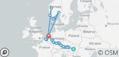  European Gems, Belgium and Norwegian Fjords Budapest → Amsterdam (2027) - 27 destinations 
