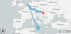  Tesoros de Sicilia y Malta con joyas europeas Catania → Budapest (2027) - 44 destinos 