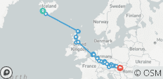  Sur les traces des Vikings et à la découverte des joyaux de l\'Europe : Reykjavik - Budapest (2027) - 34 destinations 