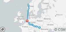  Europäische Juwelen mit norwegischen Fjorden Budapest → Amsterdam (2027) - 23 Destinationen 