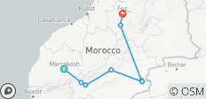  Excursión de 3 días por el desierto de Marrkech a Fez con guía experto - 9 destinos 
