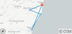  Circuit de 3 jours à Chennai, Mahabalipuram et Pondichéry | Escapade patrimoine et plage au Tamil Nadu - 5 destinations 