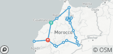  Desde Casablanca: Recorrido de 15 días por Marruecos - 22 destinos 