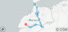  Tour por Marruecos de 10 días desde Tánger al Atlas y el Sáhara - 23 destinos 