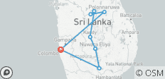  Faces of Sri Lanka - 8 destinations 