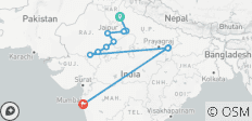  Ranthambore, Varanasi and Taj Mahal Tour - 13 destinations 