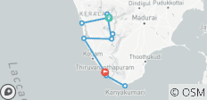  Kerala with Alleppey Tour - 13 destinations 