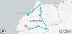 MOROCCO TOUR 5 DAYS FROM CASABLANCA TO MARRAKECH : CHEFCHAOUEN &amp; FES, SAHARA DESERT AND CAMELRIDE - 12 destinations 
