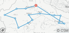  Nordindien erleben – 25 Tage - 16 Destinationen 