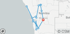  20 DAYS INTERNATIONAL NAMIBIA COMPING ADVENTURE FOR THE YOUNG AT HEART - 19 destinations 