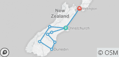  Sweet As South (ab Christchurch bis Wellington) - 10 Tage - 9 Destinationen 