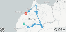  From Marrakech : 10-Days Private To Casablanca Via Sahara Desert Tour - 19 destinations 