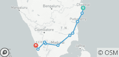  Südindien - Kulturelle &amp; landschaftliche Highlights Tour - 10 Destinationen 