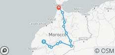  Marrakech to Tangier: 6 Days Sahara Camel Ride &amp; Chefchaouen Tour - 12 destinations 