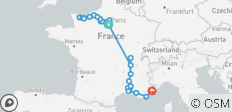  France Unveiled: Seine &amp; Rhône with 2 Nights in French Riviera - 30 destinations 