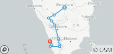  Du Karnataka au Kerala : faune et eaux douces - 13 destinations 
