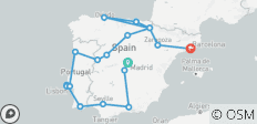  De Madrid à Barcelone (classique) - 18 destinations 