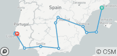  Barcelona nach Lissabon (Alter 27-35) - 14 Destinationen 