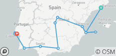  Barcelona nach Lissabon (Klassiker) - 13 Destinationen 