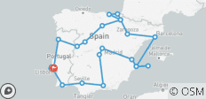  Espagne et Portugal Boucle depuis Lisbonne - 23 destinations 