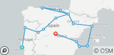  Lissabon nach Madrid - 15 Destinationen 