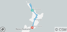  Northern Choice (Auckland To Wellington, Start Auckland, End Wellington, 10 Days) - 8 destinations 
