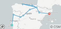  De Lisbonne à Barcelone (classique) - 11 destinations 