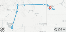  Ruta de los Parques Americanos (Clásica, Fin de Rapid City, EE.UU. Tasas de Parque Nacional para No Residentes) - 10 destinos 