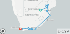  Safari y Ruta Jardín (viaje en coche) (20 días) - 23 destinos 