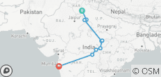 Bandhavgarh, Kanha, Pench Tiger Safari &amp; Taj Experience - 10 destinations 