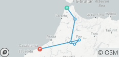  4 Tage Tour von Tanger nach Casablanca über Chefchaouen und Fez - 6 Destinationen 