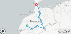  Von Marrakech aus: 5 Tage Tour nach Tanger über die Wüste Sahara und Fes - 17 Destinationen 