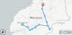  5 jours d\'excursion dans le désert de Marrakech à Fès - 16 destinations 