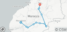  3-Tage Sahara Express: Von Marrakesch nach Fes über die Wüste Merzouga - 14 Destinationen 