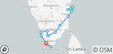  L\'expérience des hauts lieux de l\'Inde du Sud - 15 destinations 