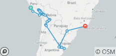  South America: Lima to Rio (With Train To Machu Picchu) - 44 destinations 